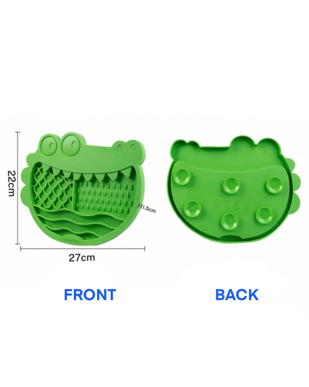 Croco Lick Mat/クロコダイル型 スローフィーディング リッキングマット