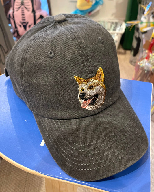 Dog Breed Embroidery Washed Cap / 犬種刺繍ウォッシュドキャップ