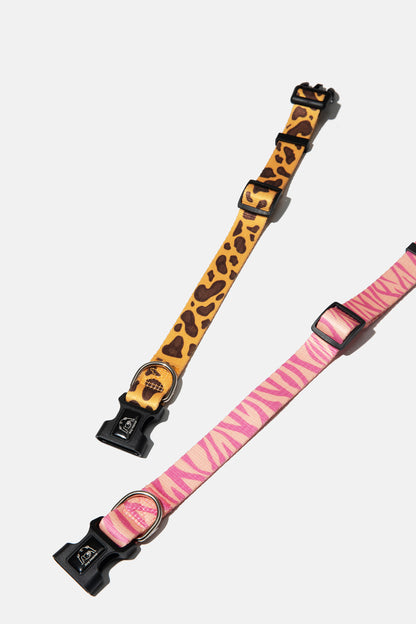 Wild Stripe Leash & Collar Set / アニマル柄 リード＆首輪セット