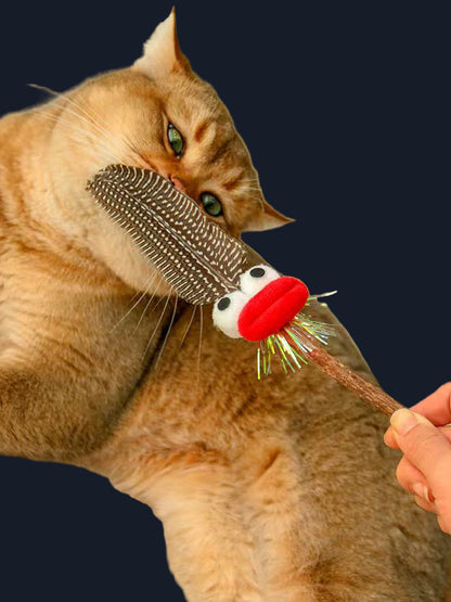 “Crazy Feather Buddy” Cat Toy /「クレイジーフェザーバディ」キャットトイ