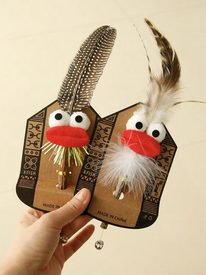 “Crazy Feather Buddy” Cat Toy /「クレイジーフェザーバディ」キャットトイ