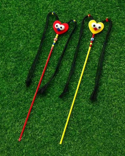 “Groovy Heart Teaser” Cat Wand / 「グルーヴィーハート」キャットじゃらし