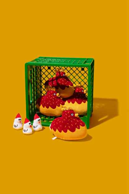 Mama Hen & Chick Snuffle Toy / コケコケ ママヘン＆ひよこ スナッフルトイ