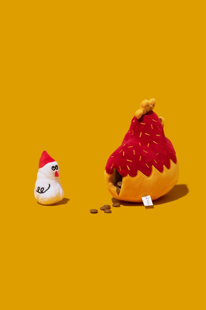 Mama Hen & Chick Snuffle Toy / コケコケ ママヘン＆ひよこ スナッフルトイ