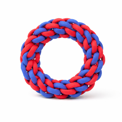 TwistBite Rope Dog Toy/カラフル編み込みデンタルロープトイ