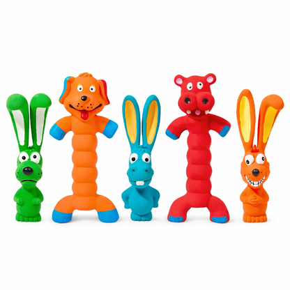 Chewy Squad Squeaky Buddy/ペット用 ナチュラルラテックス アニマルトイ
