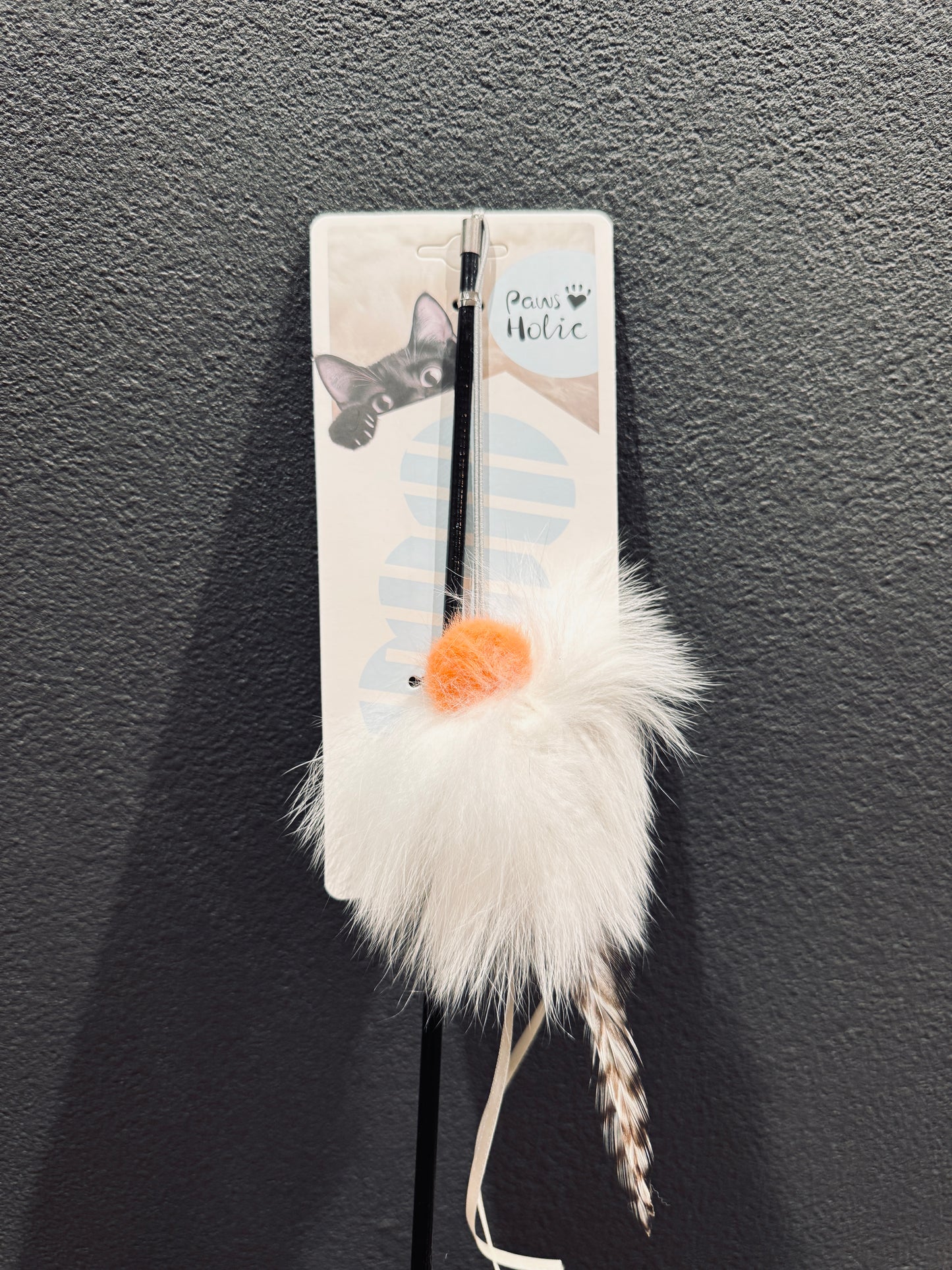 Animal Fur Telescopic Cat Teaser Wand/アニマルファー伸縮式キャットティーザー