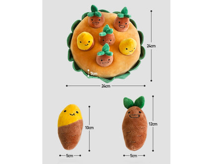 Hide &Seek Sweet Potato Farm Snuffle Toy Set/もぐもぐスイートポテト畑 ノーズワークトイセット