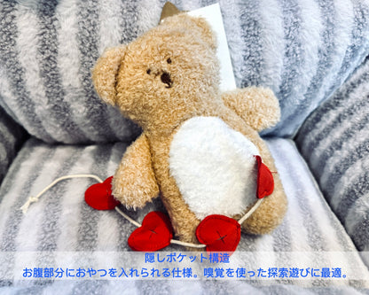 Sweetheart Hide-N-Squeak Bear/ハートポケットベア