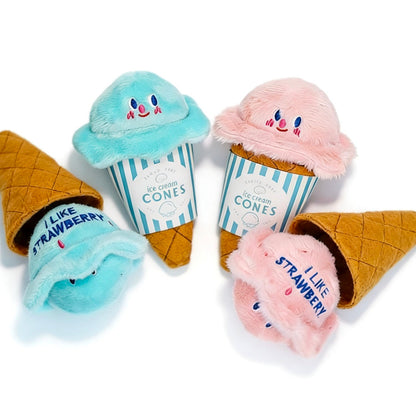 ふわふわアイスコーン/Fluffy Ice Cream Cone Toy