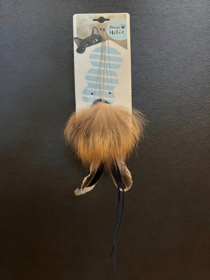 Animal Fur Telescopic Cat Teaser Wand/アニマルファー伸縮式キャットティーザー