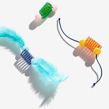 Triple Spring Cat Toy Set/トリプルスプリングキャットトイセット