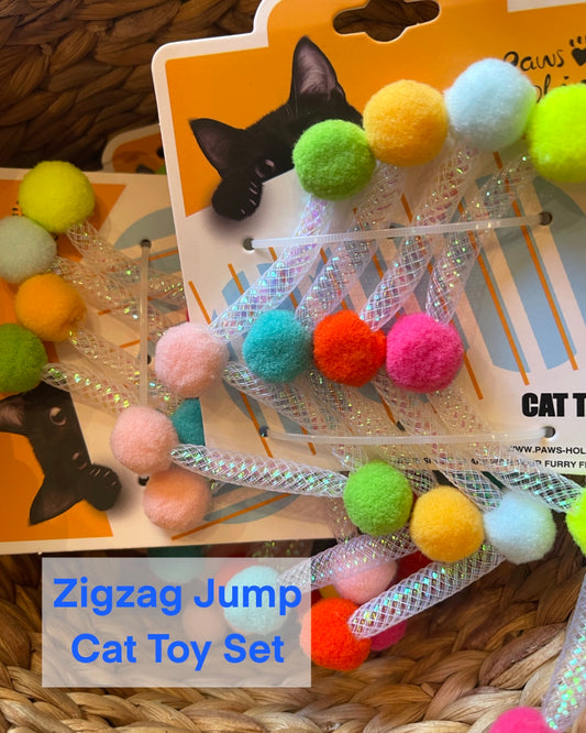 Zigzag Jump Cat Toy Set/ジグザグジャンプキャットトイセット