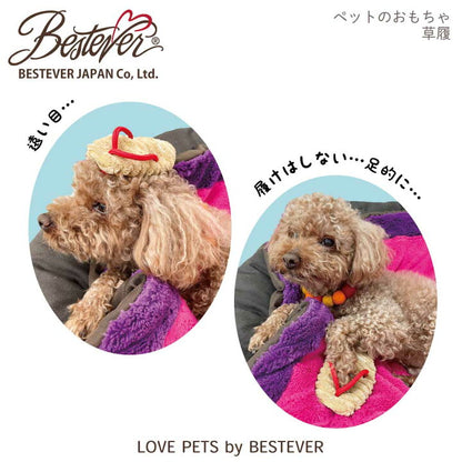 Zori Sandal Plush Dog Toy/草履ぬいぐるみドッグトイ