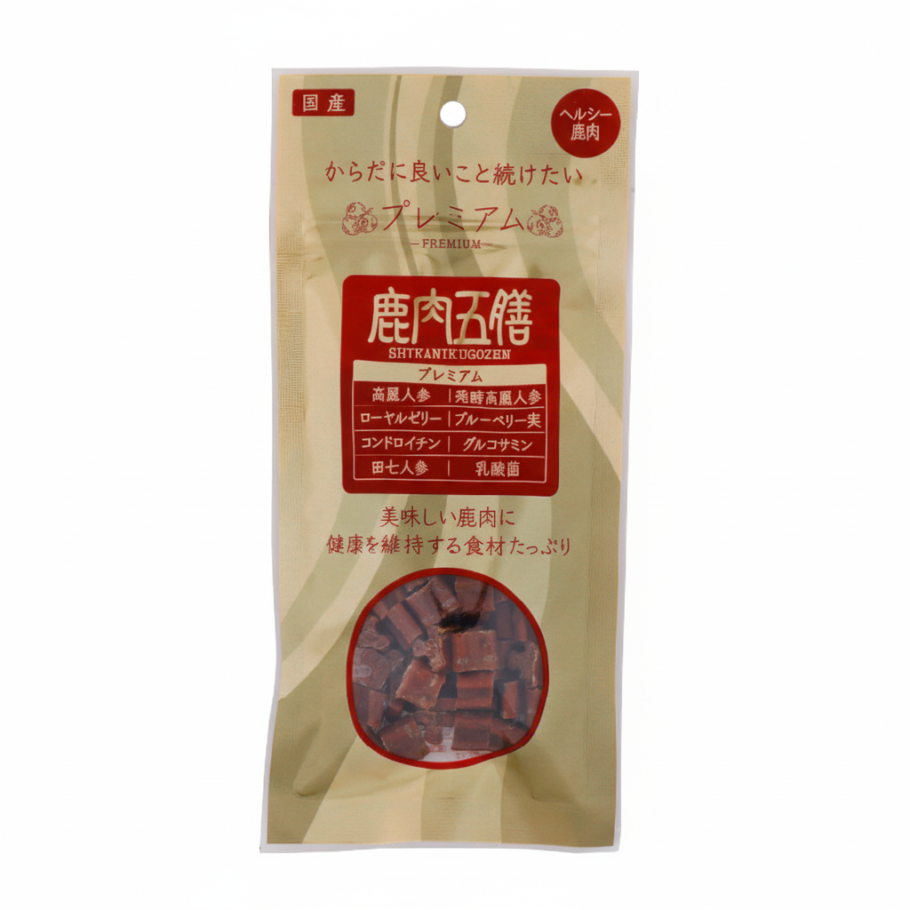 Premium Venison Herbal Dog Treats/鹿肉五膳プレミアムドッグトリーツ