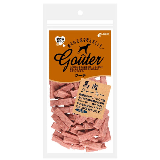 Soft Horse Meat Jerky Bites Dog Treats/グーテ 馬肉ジャーキー ソフトカット 犬用おやつ