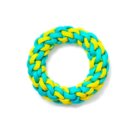 TwistBite Rope Dog Toy/カラフル編み込みデンタルロープトイ