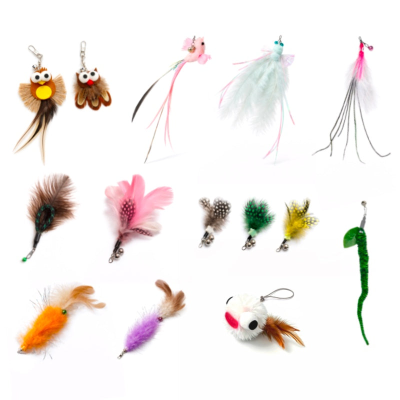 Feather Fantasy Cat Teaser Head Set/フェザーファンタジーじゃらし交換用ヘッド
