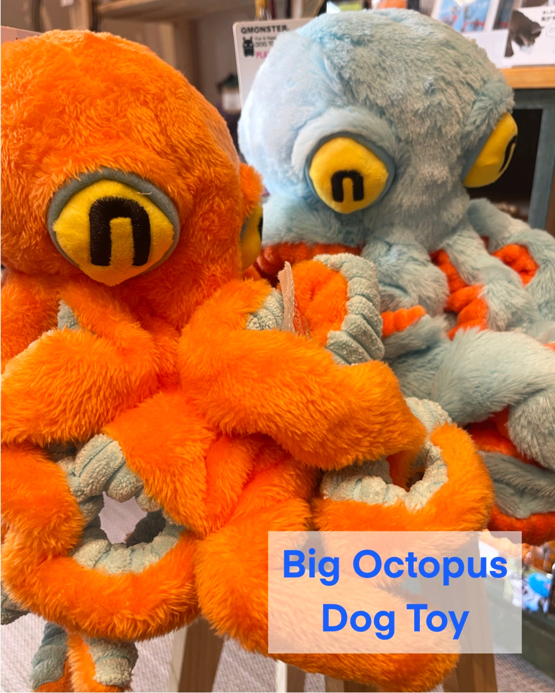 Big Octopus Dog Toy/大章魚モチーフ 発声付きドッグトイ