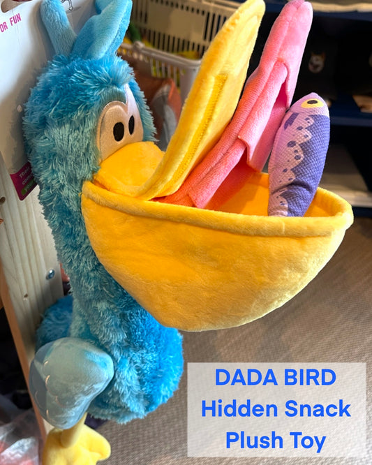 DADA BIRD Hidden Snack Plush Toy/ダダバード ノーズワークぬいぐるみトイ
