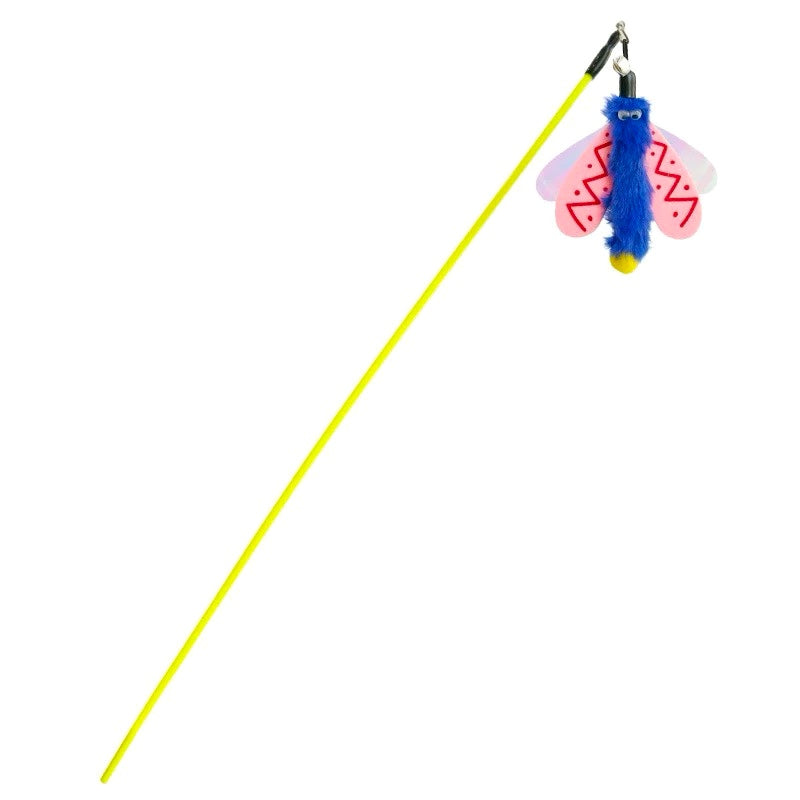 Flying Bug Cat Teaser Wand/カラフル飛虫じゃらし猫じゃらし