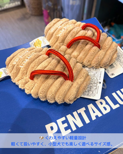 Zori Sandal Plush Dog Toy/草履ぬいぐるみドッグトイ