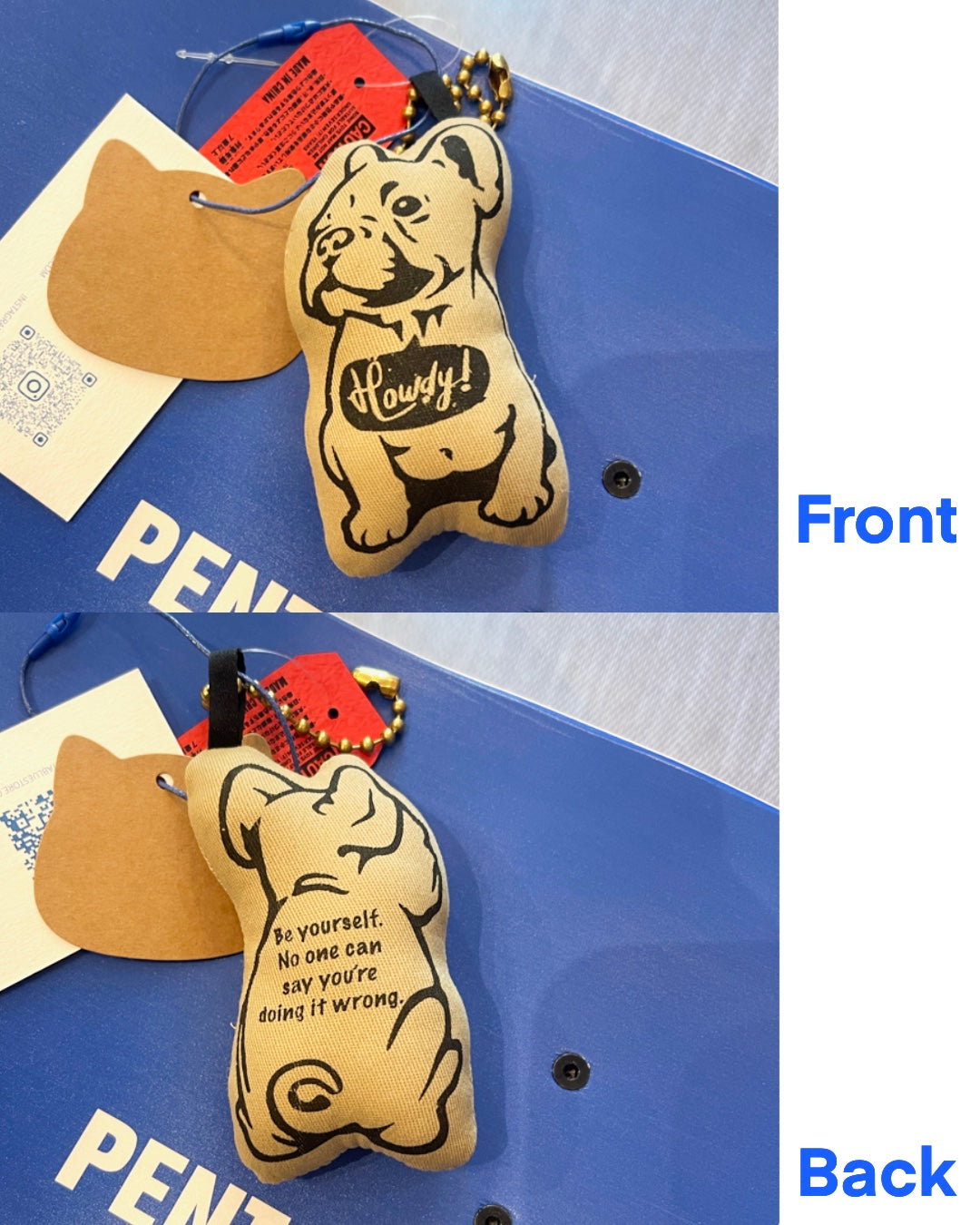 USA STUFFED DOLL KEYCHAIN/フレンチブルドッグ マスコットキーホルダー