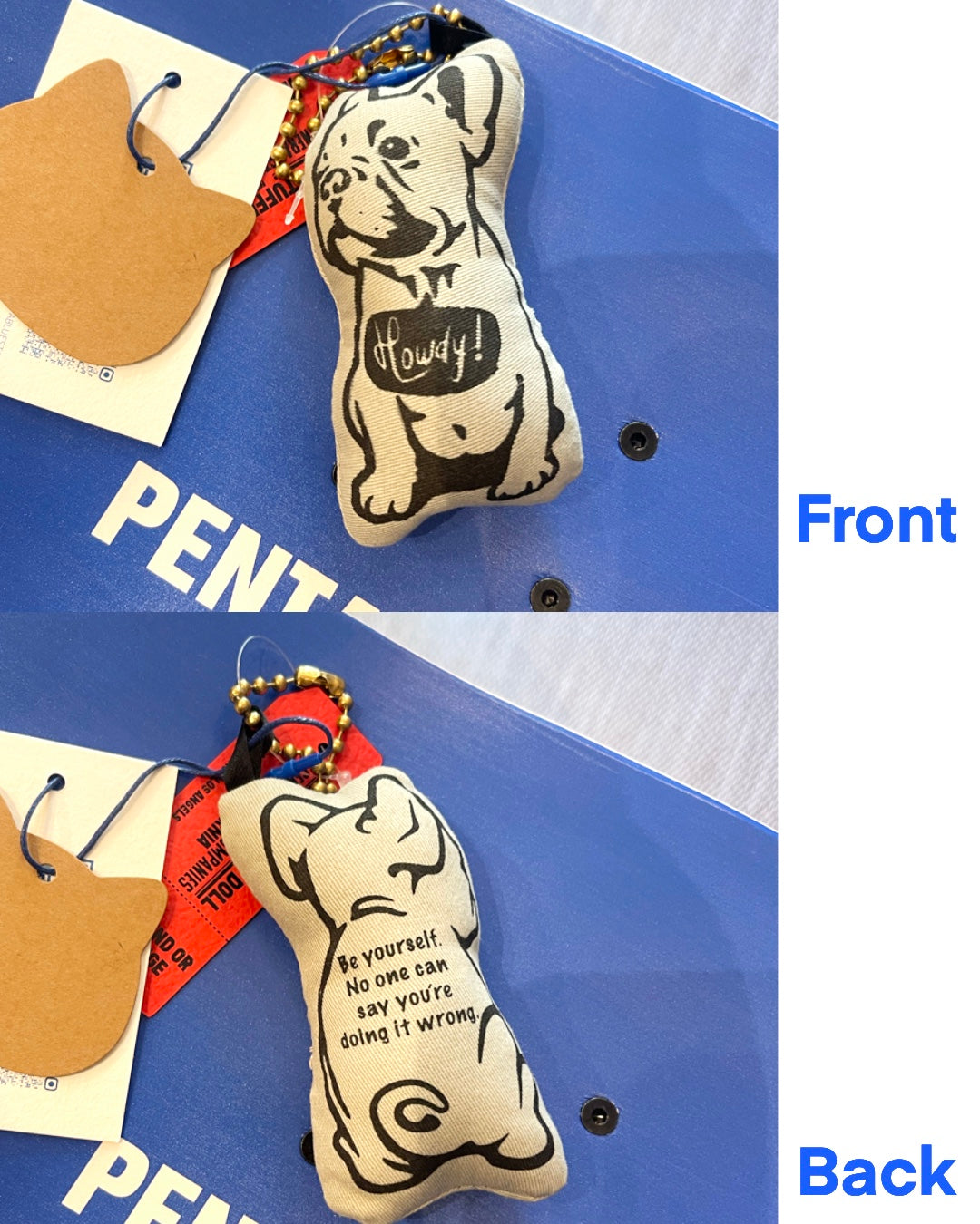 USA STUFFED DOLL KEYCHAIN/フレンチブルドッグ マスコットキーホルダー