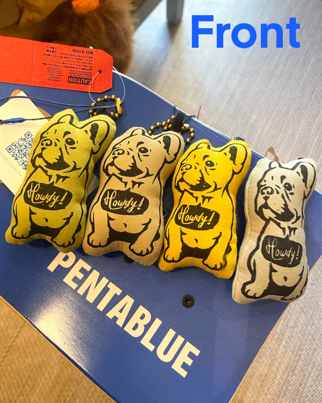 USA STUFFED DOLL KEYCHAIN/フレンチブルドッグ マスコットキーホルダー