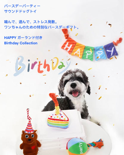 Birthday Party Plush Toy Series for Dogs/バースデーパーティー プラッシュドッグトイシリーズ