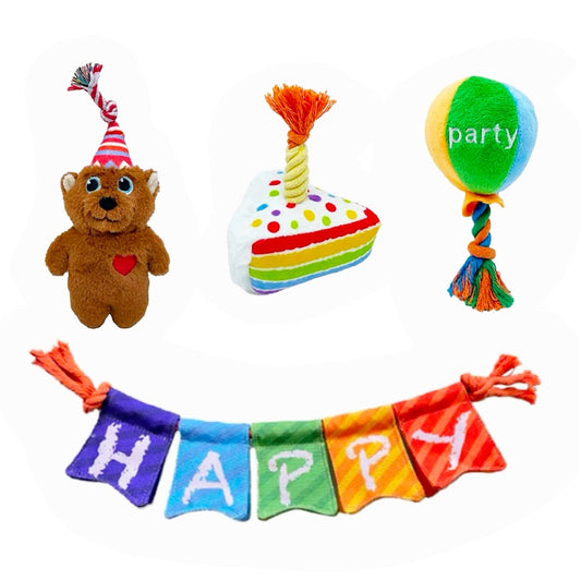 Birthday Party Plush Toy Series for Dogs/バースデーパーティー プラッシュドッグトイシリーズ