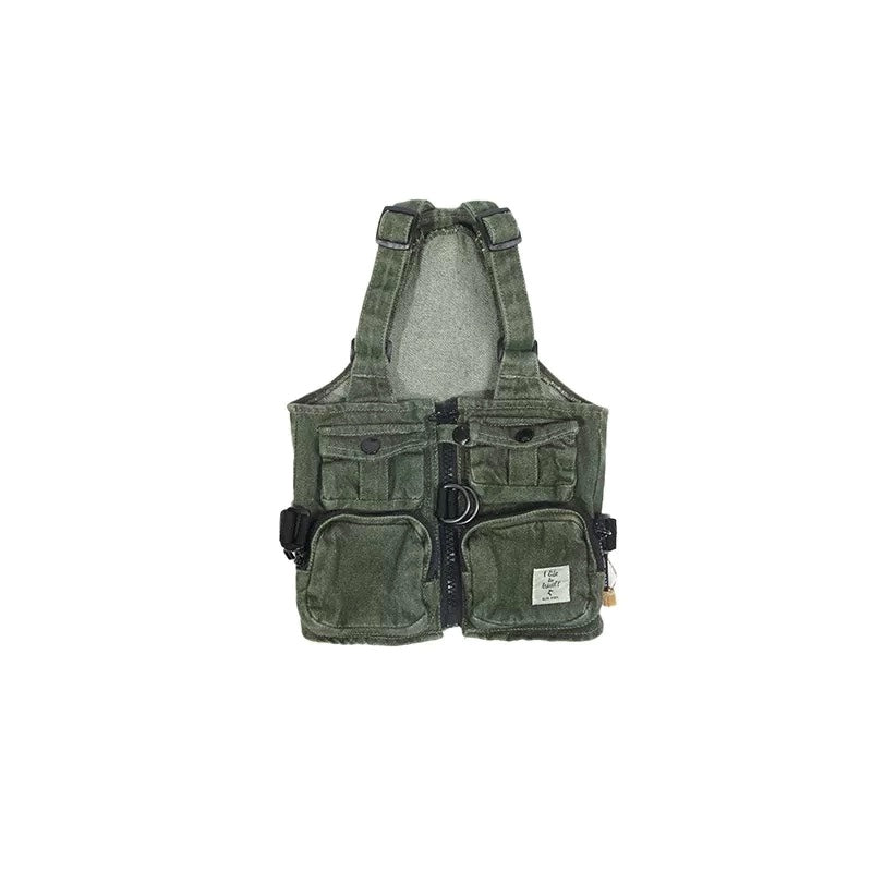 DENIM UTILITY HARNESS VEST / デニムユーティリティハーネスベスト