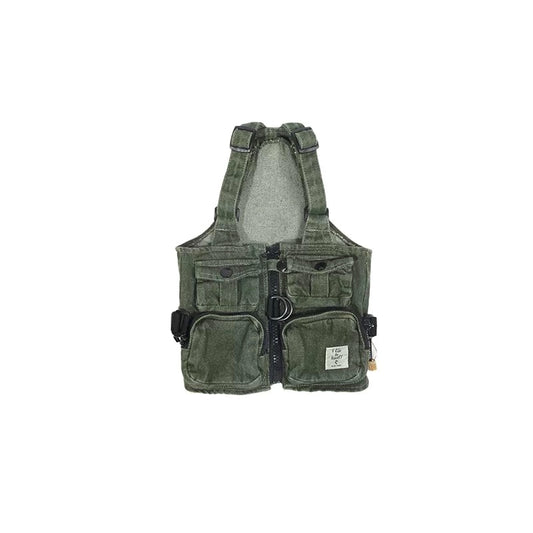 DENIM UTILITY HARNESS VEST / デニムユーティリティハーネスベスト
