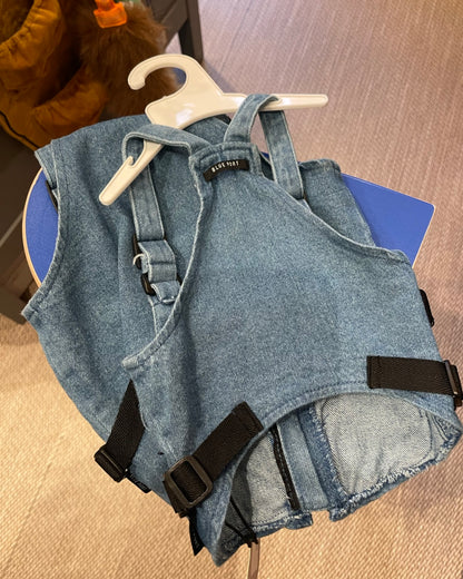 DENIM UTILITY HARNESS VEST / デニムユーティリティハーネスベスト