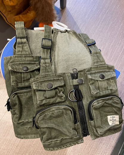 DENIM UTILITY HARNESS VEST / デニムユーティリティハーネスベスト