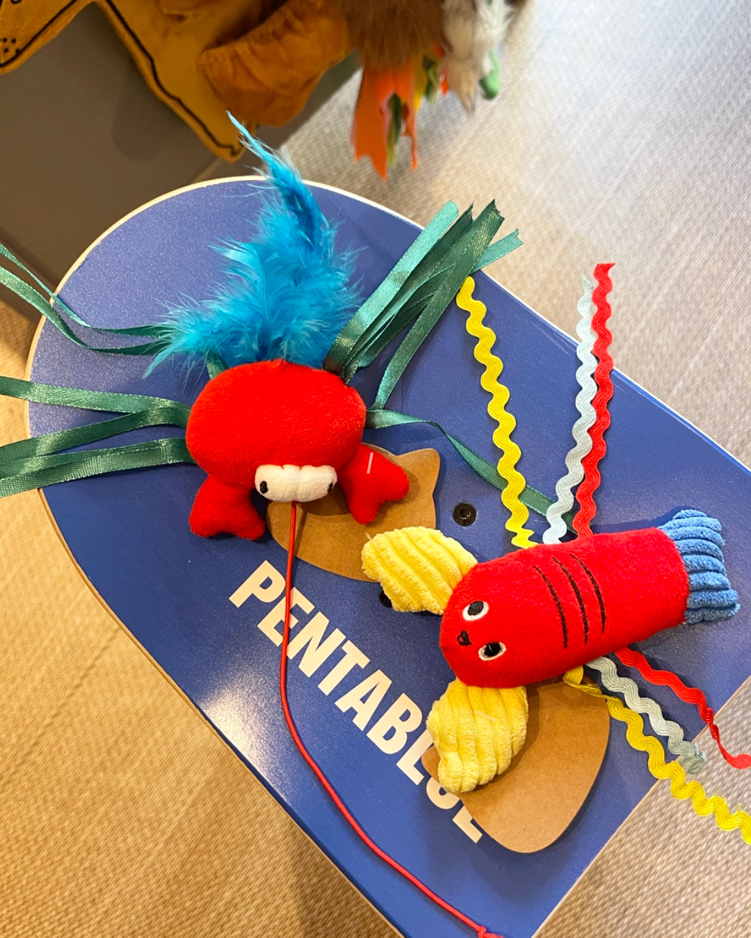 CrabbyTease Cat Toy/カニ＆エビじゃらし猫用おもちゃ
