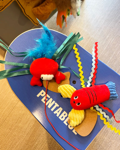 CrabbyTease Cat Toy/カニ＆エビじゃらし猫用おもちゃ