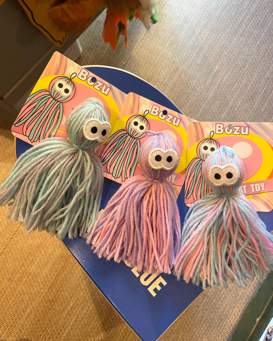 OctoMop Cat Toy/毛糸タコじゃらし猫用おもちゃ