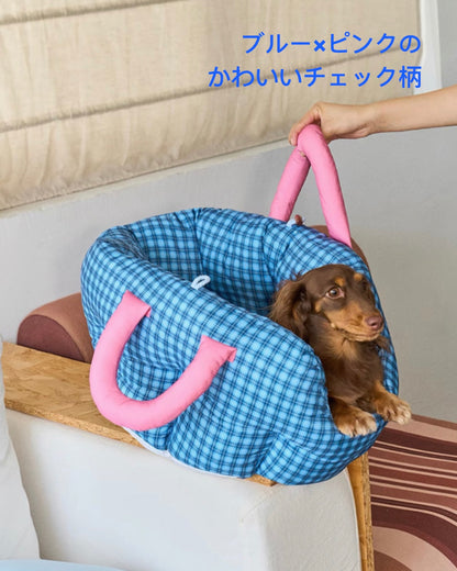 Portable Pet Car Bed/ハンドル付き ドライブベッド