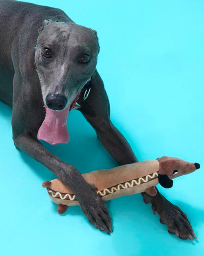 Dachshund Hot Dog Plush Toy / ダックスフンド ホットドッグトイ