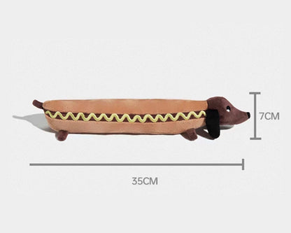 Dachshund Hot Dog Plush Toy / ダックスフンド ホットドッグトイ