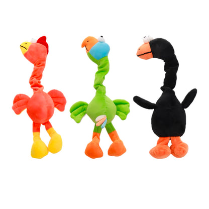 Twist & Squeak Long-Neck Bird Toy / ロングネック バードトイ