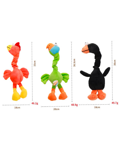 Twist & Squeak Long-Neck Bird Toy / ロングネック バードトイ